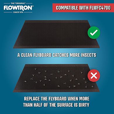 Flowtron Replacement Adhesive Fly Sticky Board (Pack of 12) for FC-4700