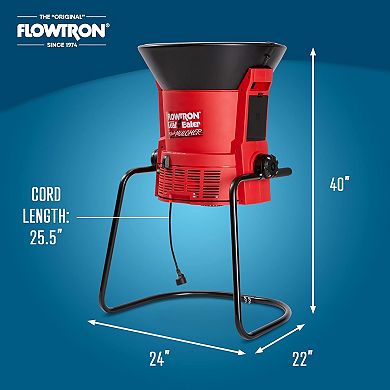 Flowtron LE-900 Electric Leaf Mulcher Shredder, Powerful Leaf Shredder with 21" Funnel
