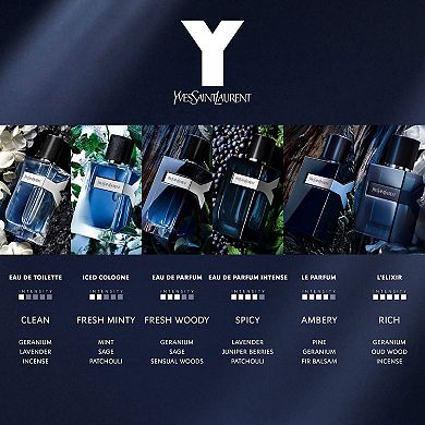 Y Iced Cologne Eau de Toilette Intense with Mint and Patchouli