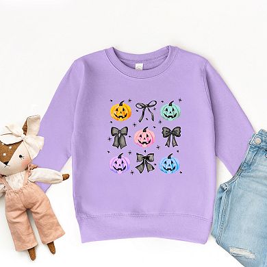 Coquette Colorful Pumpkin Chart - Toddler Sweatshirt