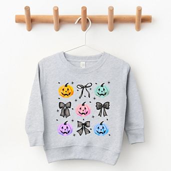 Coquette Colorful Pumpkin Chart - Toddler Sweatshirt