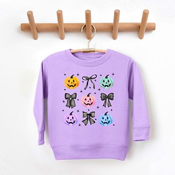 Coquette Colorful Pumpkin Chart - Toddler Sweatshirt