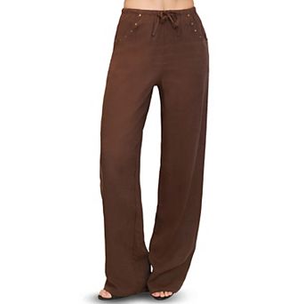 Juniors' madden girl Woven Embellished Drawstring Pants