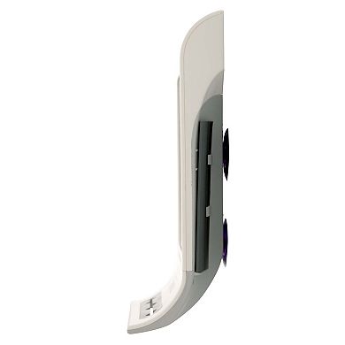 LED Lighted Fogless Shower Mirror with Suction Cup, Razor Holder and Stored Squeegee