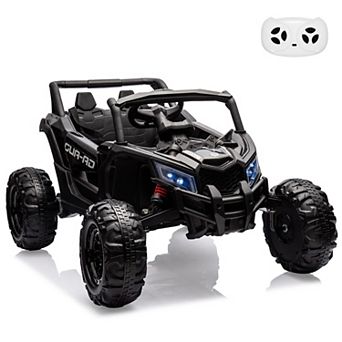 24V Kids Ride-On UTV Car, Battery-Powered Electric Vehicle with Remote Control, Spring Suspension
