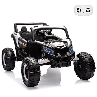 24V Kids Ride-On UTV Car, Battery-Powered Electric Vehicle with Remote Control, Spring Suspension