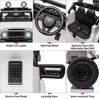 12V Ride on Truck for Kids, Battery Powered Electric Kids Car with Remote Control, Music,LED Lights