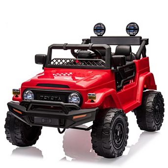 12V Ride on Truck for Kids, Battery Powered Electric Kids Car with Remote Control, Music,LED Lights