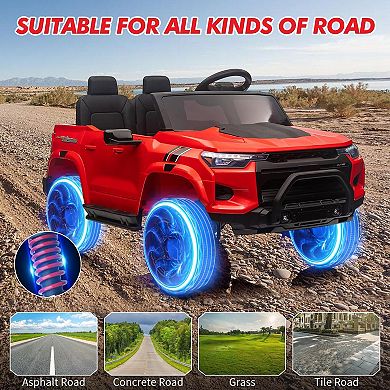 24V Kids Ride On Car 2 Seater Electric Ride On Toy for Toddlers Battery Powered Truck Car