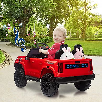 24V Kids Ride On Car 2 Seater Electric Ride On Toy for Toddlers Battery Powered Truck Car
