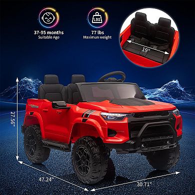 24V Kids Ride On Car 2 Seater Electric Ride On Toy for Toddlers Battery Powered Truck Car