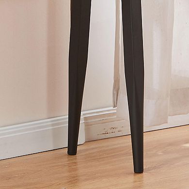 Kings Brand Furniture Camden Marble-Style Console Sofa Entryway Table for Hallway