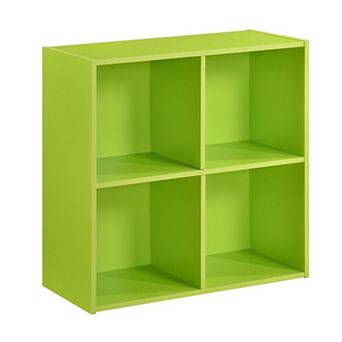 Kings Brand Furniture George 4-Cube Children's Bookcase, Kids Toy Storage Shelf Organizer