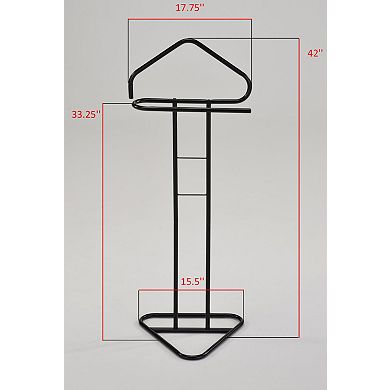 Kings Brand Furniture - Kalblins Metal Clothing Wardrobe Suit Valet Rack Stand