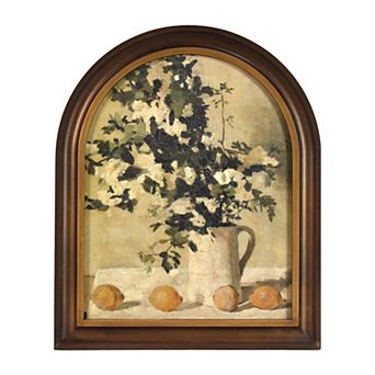 "Still Life" Arched Framed Wall Art