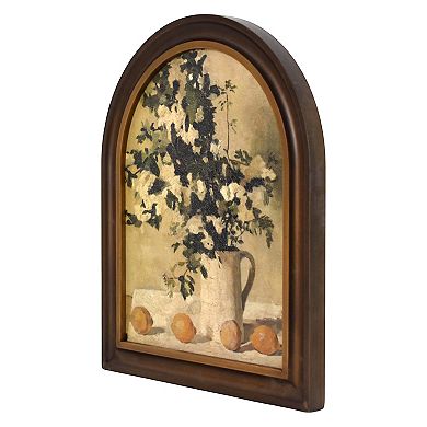 "Still Life" Arched Framed Wall Art