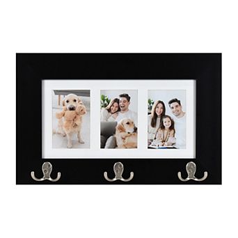 3-Opening 4" x 6" Collage Frame with Hooks