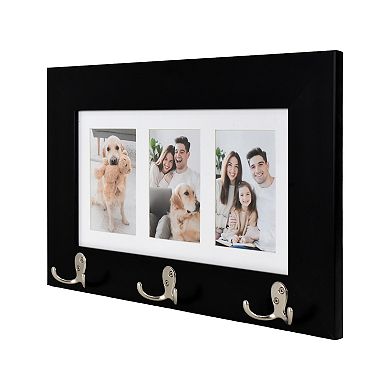 3-Opening 4" x 6" Collage Frame with Hooks
