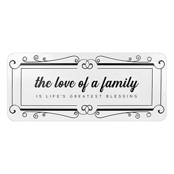 "The Love of a Family" Metal Embossed Sign Wall Art