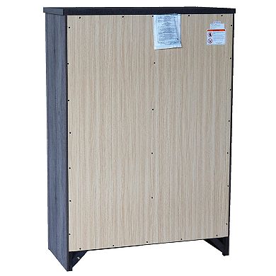 Kings Brand Furniture Harmony 5 Wood Drawer Chest Dresser Tall & Modern Storage Organizer