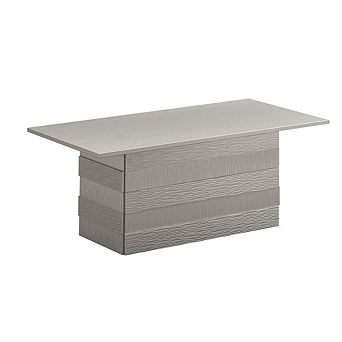 Kings Brand Furniture Madison Modern Pedestal Base Wood Coffee Table, Champagne