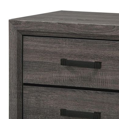 Kings Brand Furniture Ambroise 2-Drawer Wooden Side End Table, Nightstand