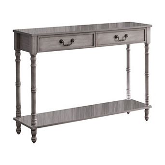 Kings Brand Furniture 2 Drawer Wooden Hall Console Sofa Table