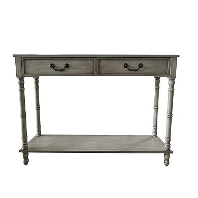Kings Brand Furniture 2 Drawer Wooden Hall Console Sofa Table