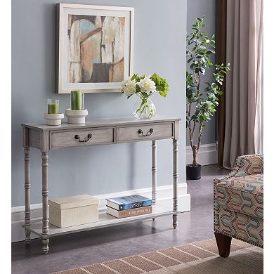 Kings Brand Furniture 2 Drawer Wooden Hall Console Sofa Table