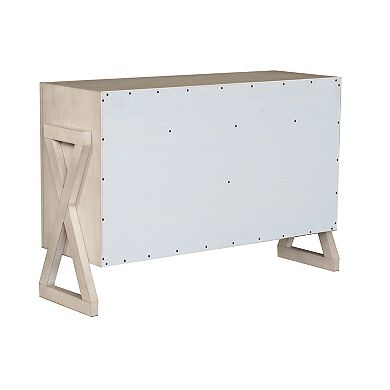 Kings Brand Furniture Irvona Wash Gray Wood Sideboard Buffet Storage Cabinet, Wash Gray