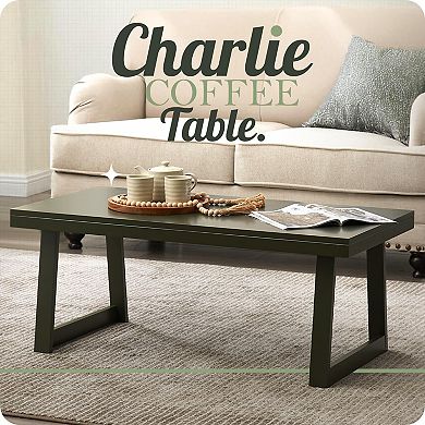 Kings Brand Furniture Charlie Rectangular Coffee Table, Center Table, Cocktail Tea Table