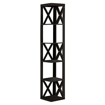 Kings Brand Furniture - Corner Unit 5 tier Bookshelf/Bookcase Display Stand