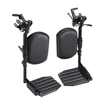 Invacare Wheelchair Elevating Legrests - Padded Calf Support, Aluminum Footplates, Adjustable Length