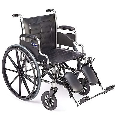 Invacare Wheelchair Elevating Legrests - Padded Calf Support, Aluminum Footplates, Adjustable Length