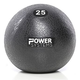 Power Systems MEGA Slam Ball Prime (25 lb), No-Bounce 10" Medicine Ball for Strength & Core Training