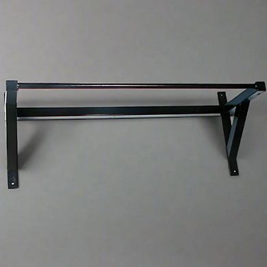 Power Systems Wall Mounted Pull Up Bar Solid Steel Doorframe/Base Mount Bar