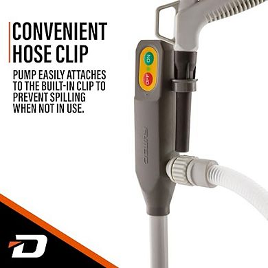 Deway Battery-Powered Stick Fuel Transfer Pump with Hand Trigger Nozzle, 3.2GPM Flow Rate & 51