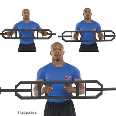 Power Systems Multi Grip Bar 84, 3-Position Ergonomic Strength Bar for Strength Training