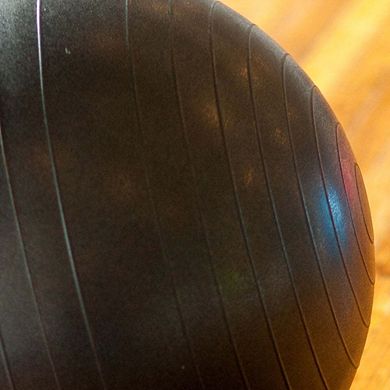 Power Systems Versa Ball Pro 65cm Stability Ball for Exercise, Balance & Core Training - Black