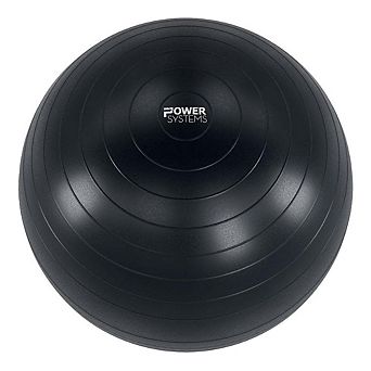 Power Systems Versa Ball Pro 75cm Stability Ball for Exercise, Balance & Core Training - Black