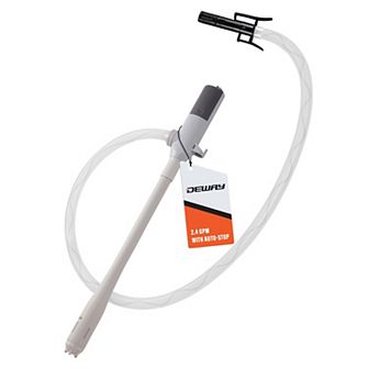 Deway Fuel Transfer Pump with Auto-Stop Portable Battery Operated Gasoline Siphon Pump, 2.4 GPM
