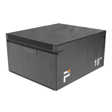 Power Systems Stackable Plyo Box 3" - Vinyl Covered Plyometric Jump Box with Hook & Loop Straps