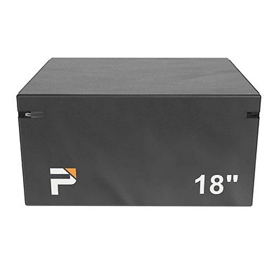 Power Systems Stackable Plyo Box 3" - Vinyl Covered Plyometric Jump Box with Hook & Loop Straps