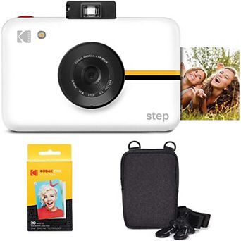 Kodak Step Digital Instant Camera Go Bundle with Zink Photo Paper and Camera Case