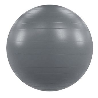 Power Systems Versa Ball Pro 65cm Stability Ball for Exercise, Balance & Core Training - Gray