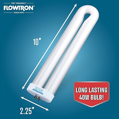 Flowtron BF-190 Replacement UV Bulb (2-Pack) Compatible with BK-40D Bug Zapper for Insect Control