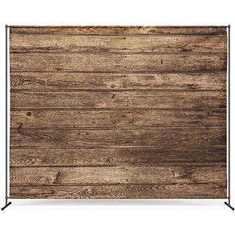 Zink Wooden Wall Backdrop - Wrinkle-Free Photo Studio Backdrop for Parties, Baby Showers, and More
