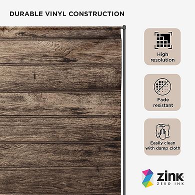 Zink Wooden Wall Backdrop - Wrinkle-Free Photo Studio Backdrop for Parties, Baby Showers, and More