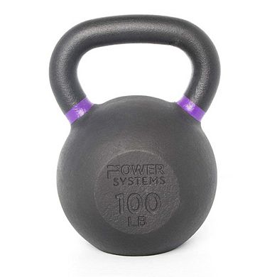 Power Systems Cast Iron Kettlebell (80 lb), Strength Training Kettlebells for Home Gym Workouts