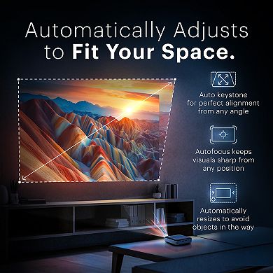 Kodak Luma 500 Full HD Smart Pico Projector with Google TV 11.0 & More